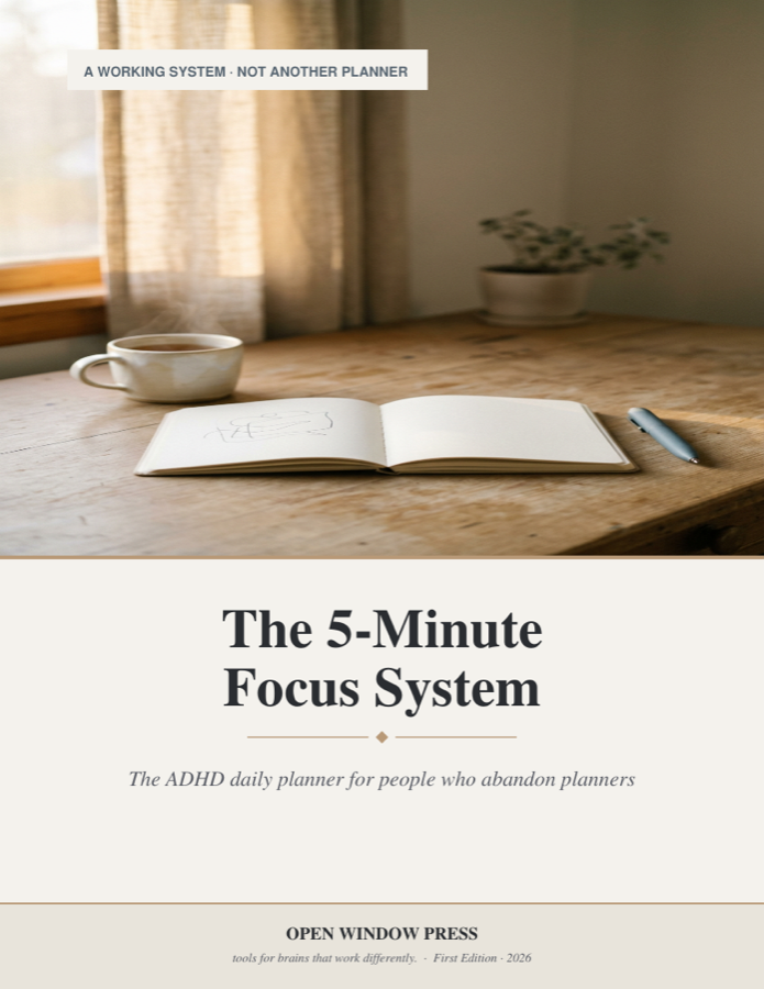 The 5-Minute Focus System workbook cover